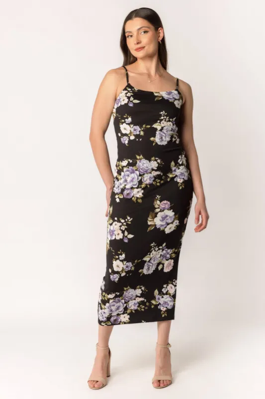 Floral Maxi Dress with Slit sold by Eclipse