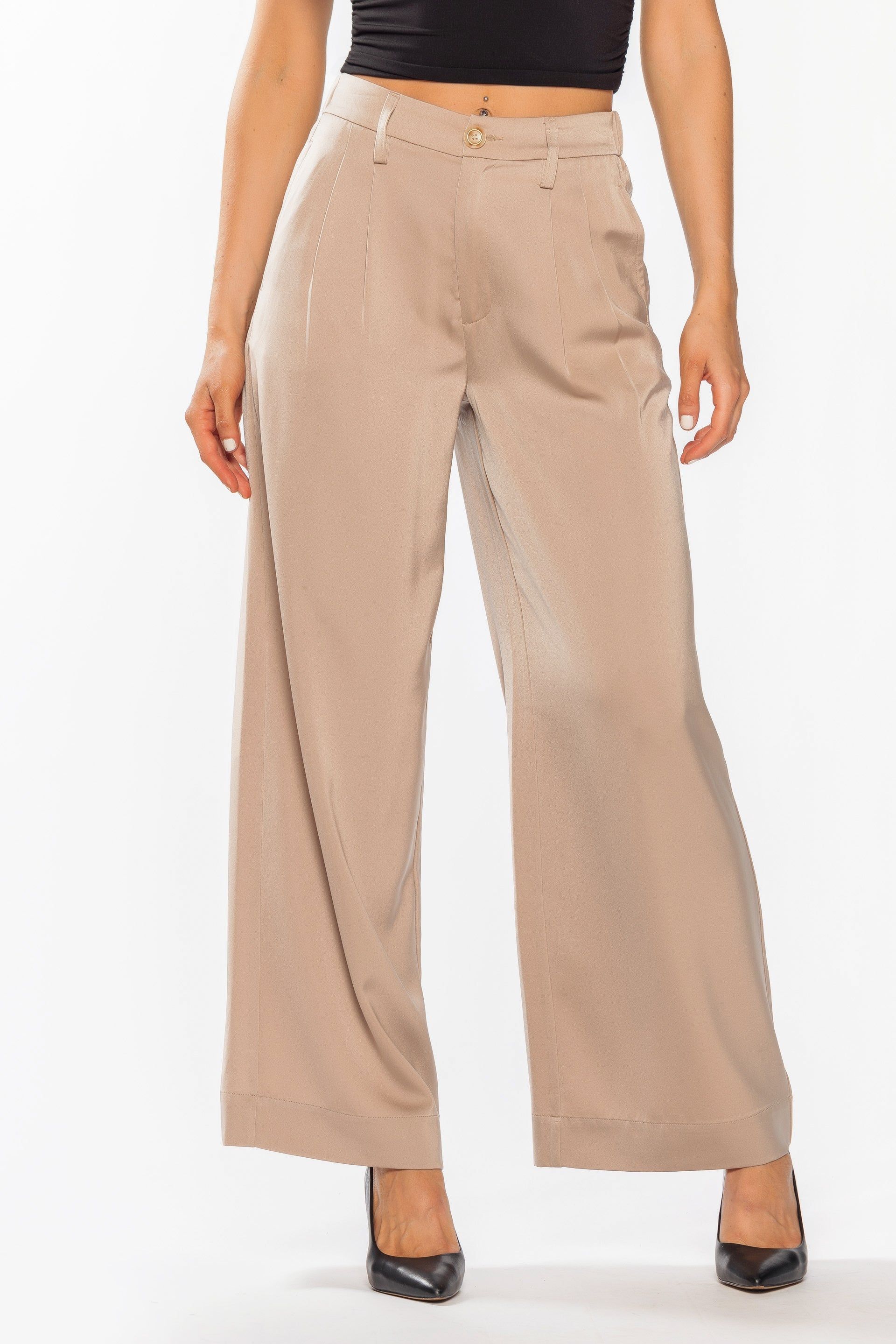 Satin Pleated Pant sold by Eclipse product image thumbnail 2