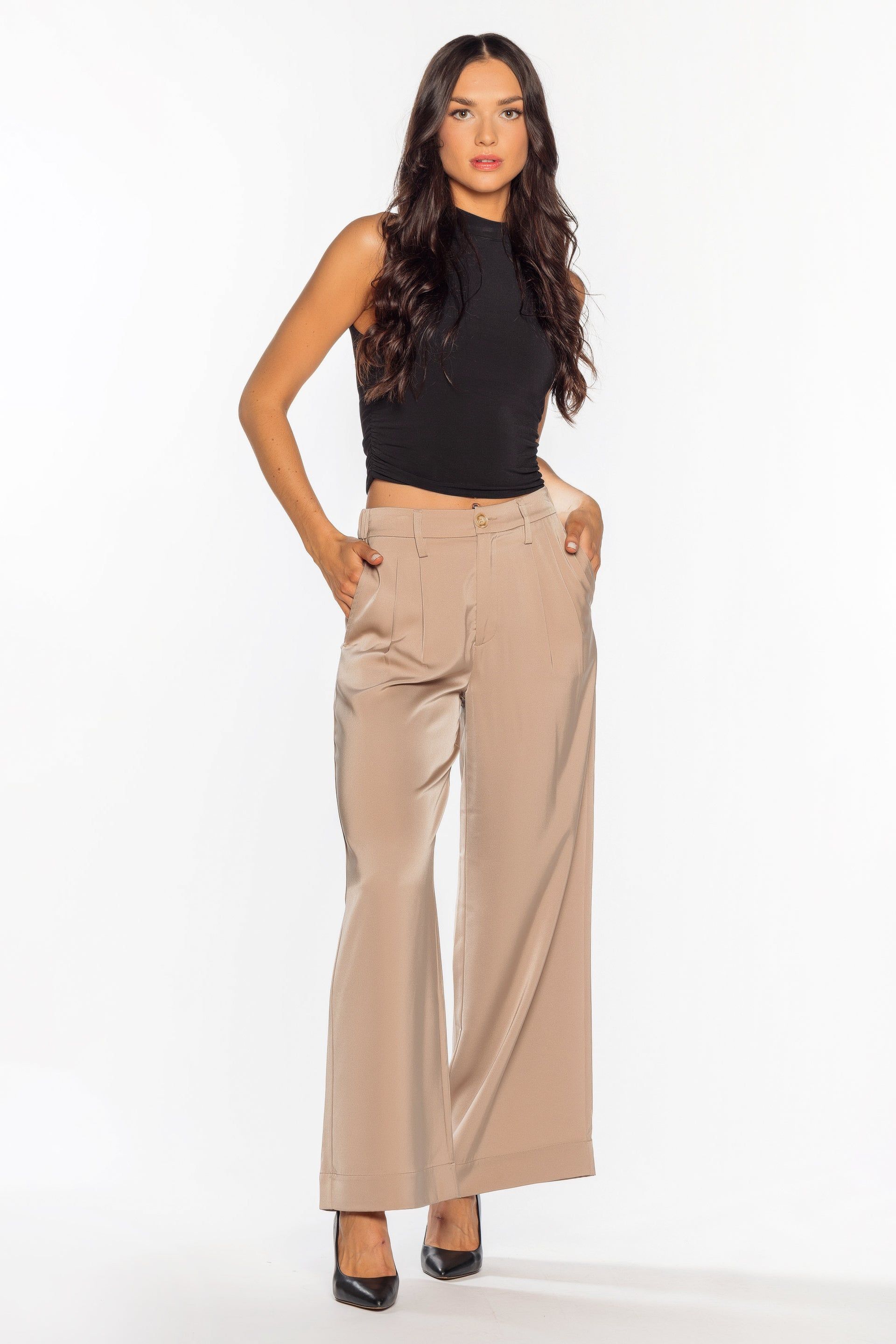 Satin Pleated Pant sold by Eclipse