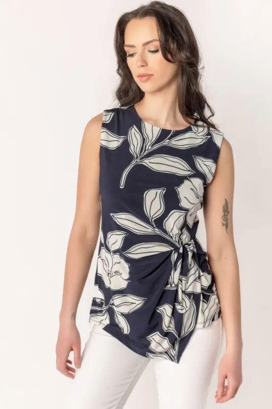 Floral Sleeveless Top with Twist sold by Eclipse
