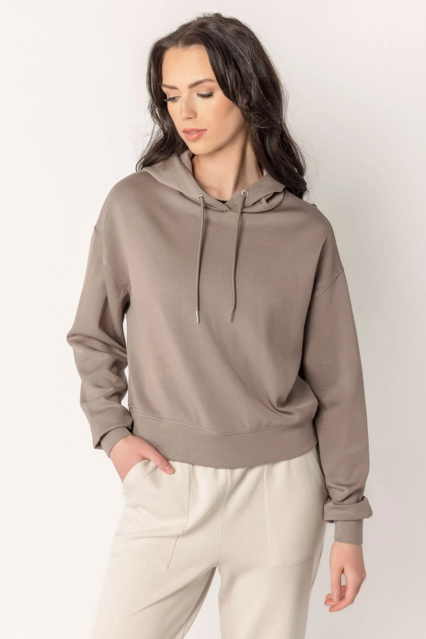 Modal Scuba Cropped Hoodie sold by Eclipse