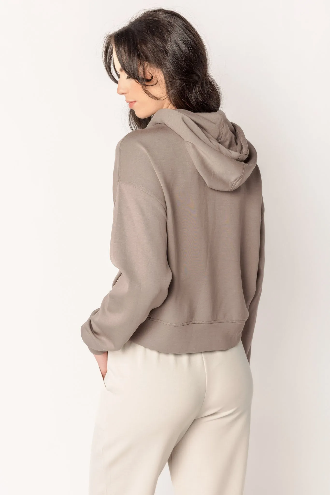 Modal Scuba Cropped Hoodie sold by Eclipse product image thumbnail 2