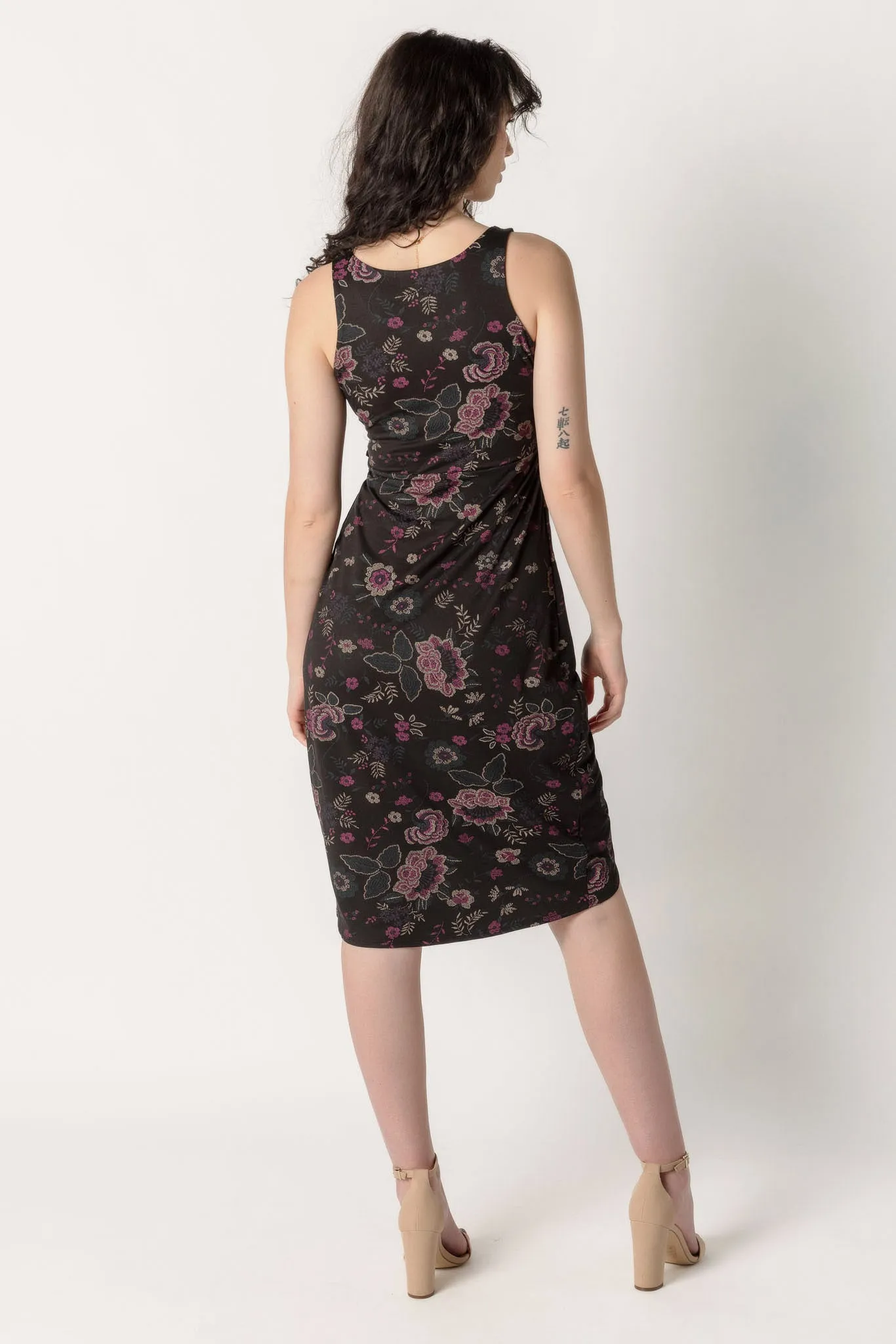 Floral Wrap Tank Dress with Side-Tie sold by Eclipse product image thumbnail 2