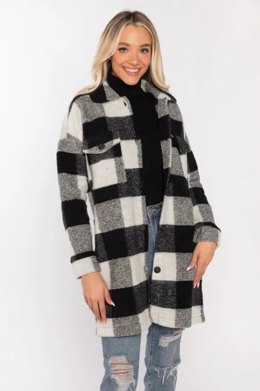 Buffalo Plaid Oversized Shacket sold by Eclipse