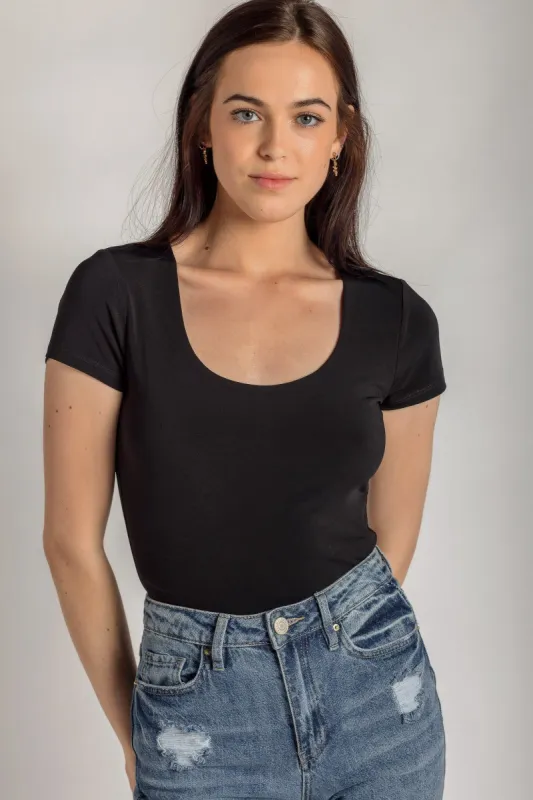 Short Sleeve Scoopneck Bodysuit sold by Eclipse