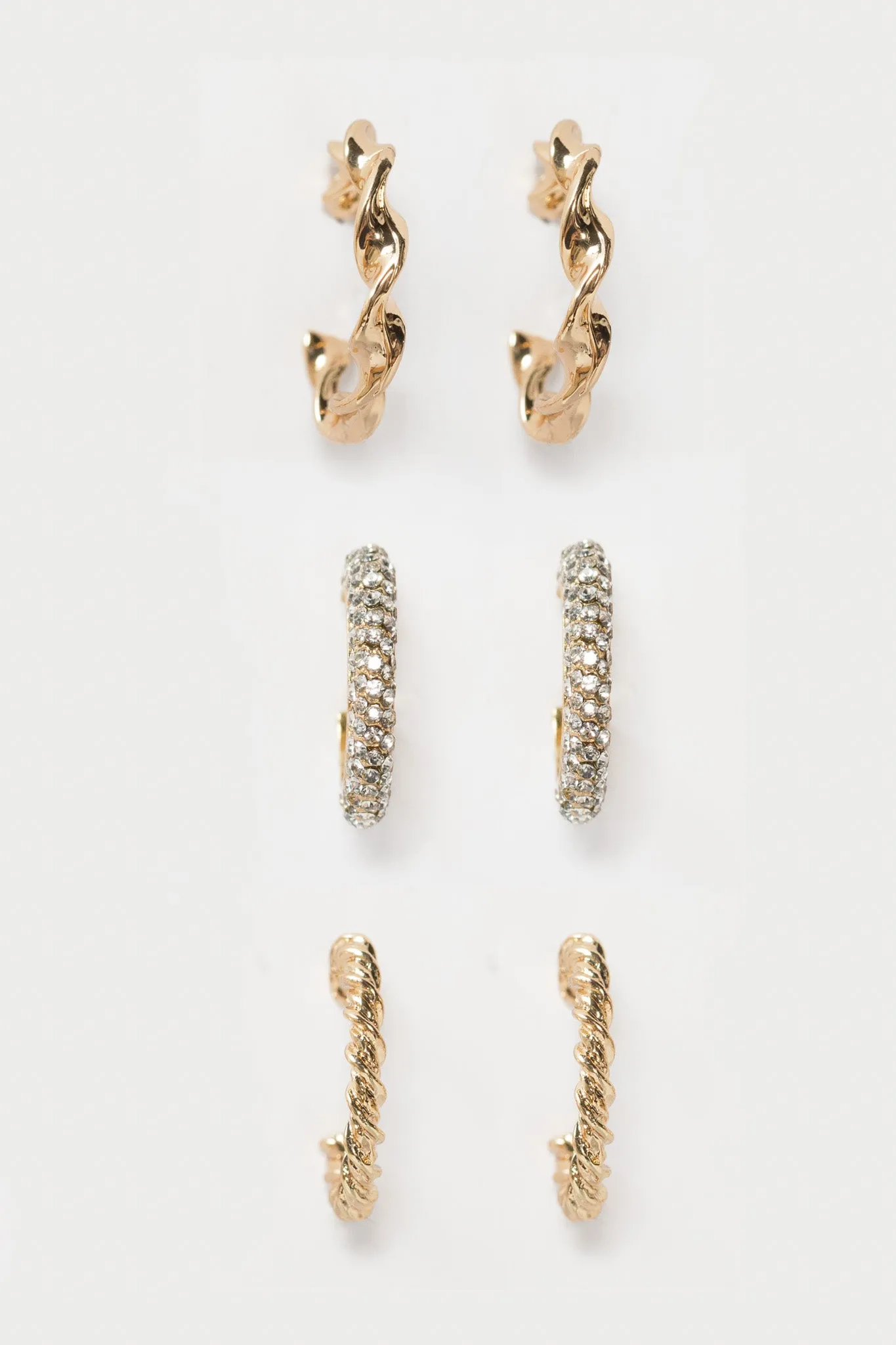 Set of 3 Hoop Earrings sold by Eclipse product image thumbnail 2