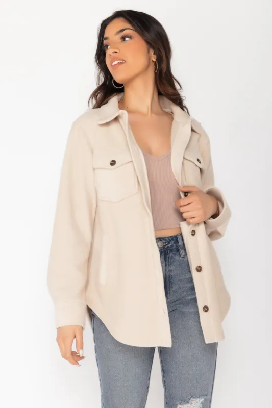 Polar Fleece Shacket sold by Eclipse