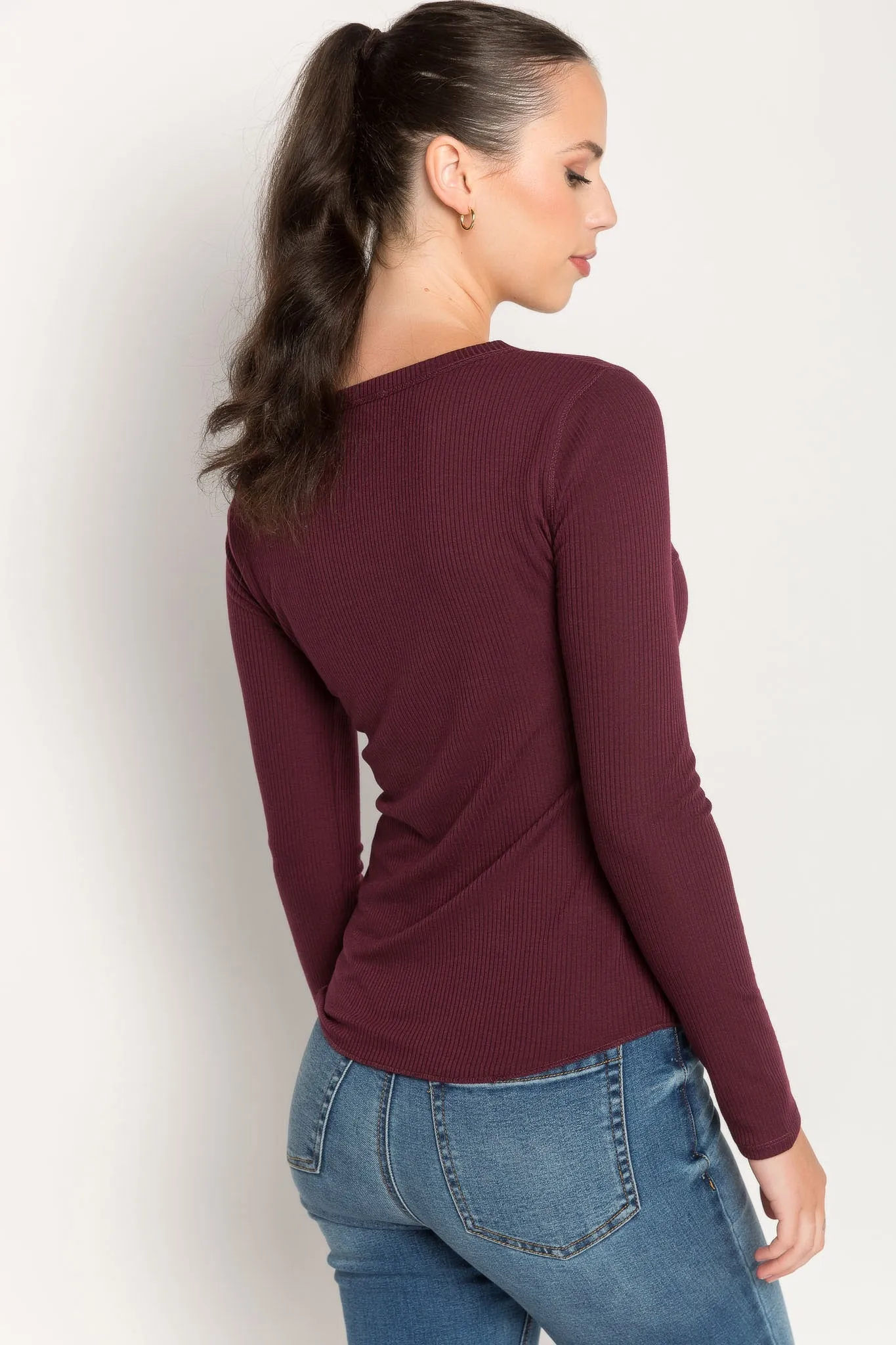Ribbed Long-Sleeve Top sold by Eclipse product image thumbnail 2