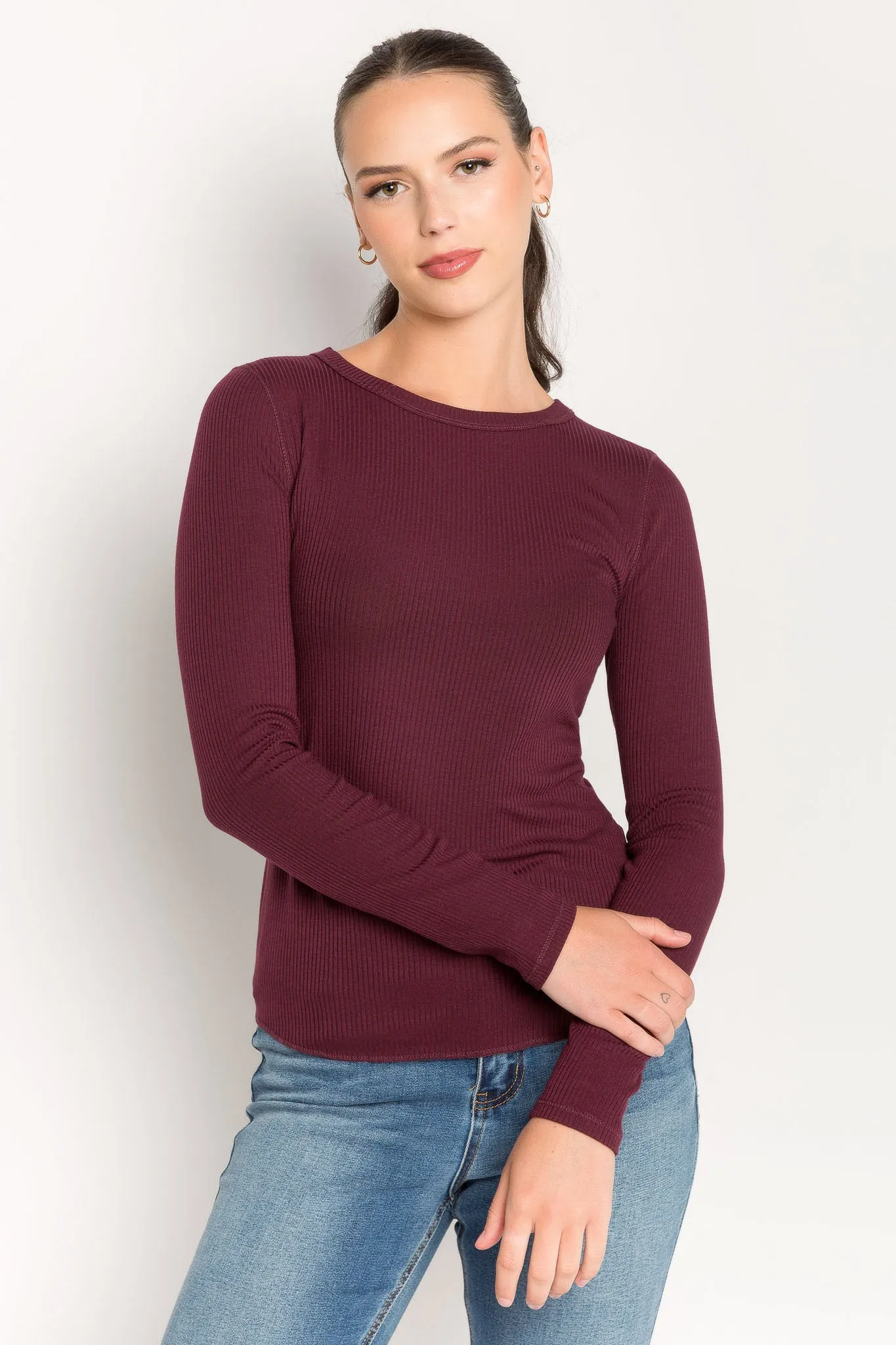 Ribbed Long-Sleeve Top sold by Eclipse