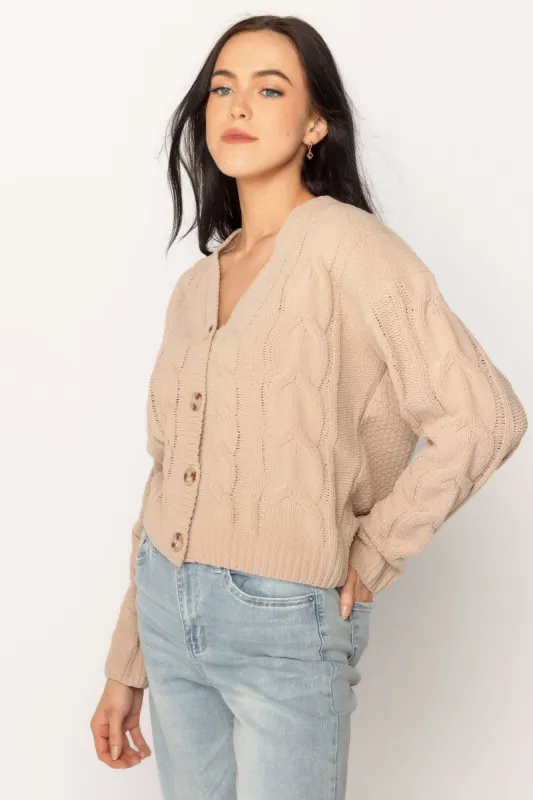 Cable-Knit Chenille Cardigan sold by Eclipse