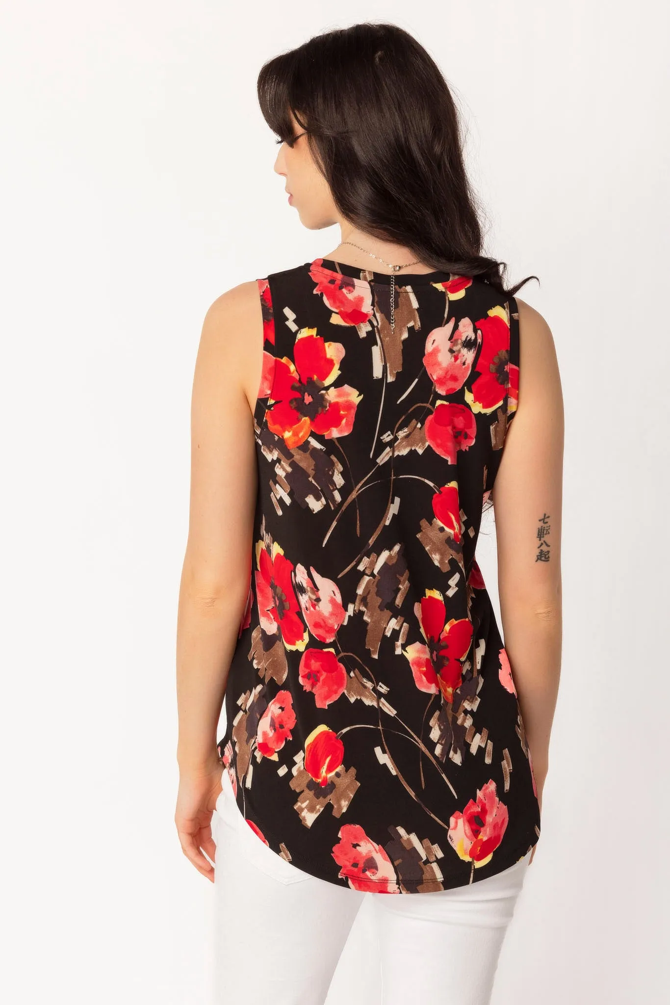 Paintbrush Floral Sleeveless V-Neck sold by Eclipse product image thumbnail 2