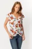 Floral Blouse with Twisted Hem sold by Eclipse