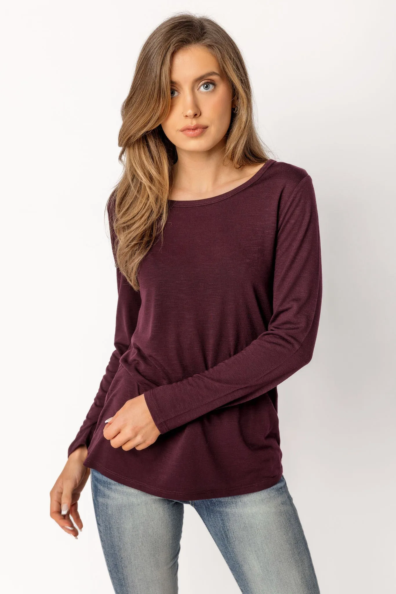 Long-Sleeve Crew-Neck Top sold by Eclipse product image thumbnail 4