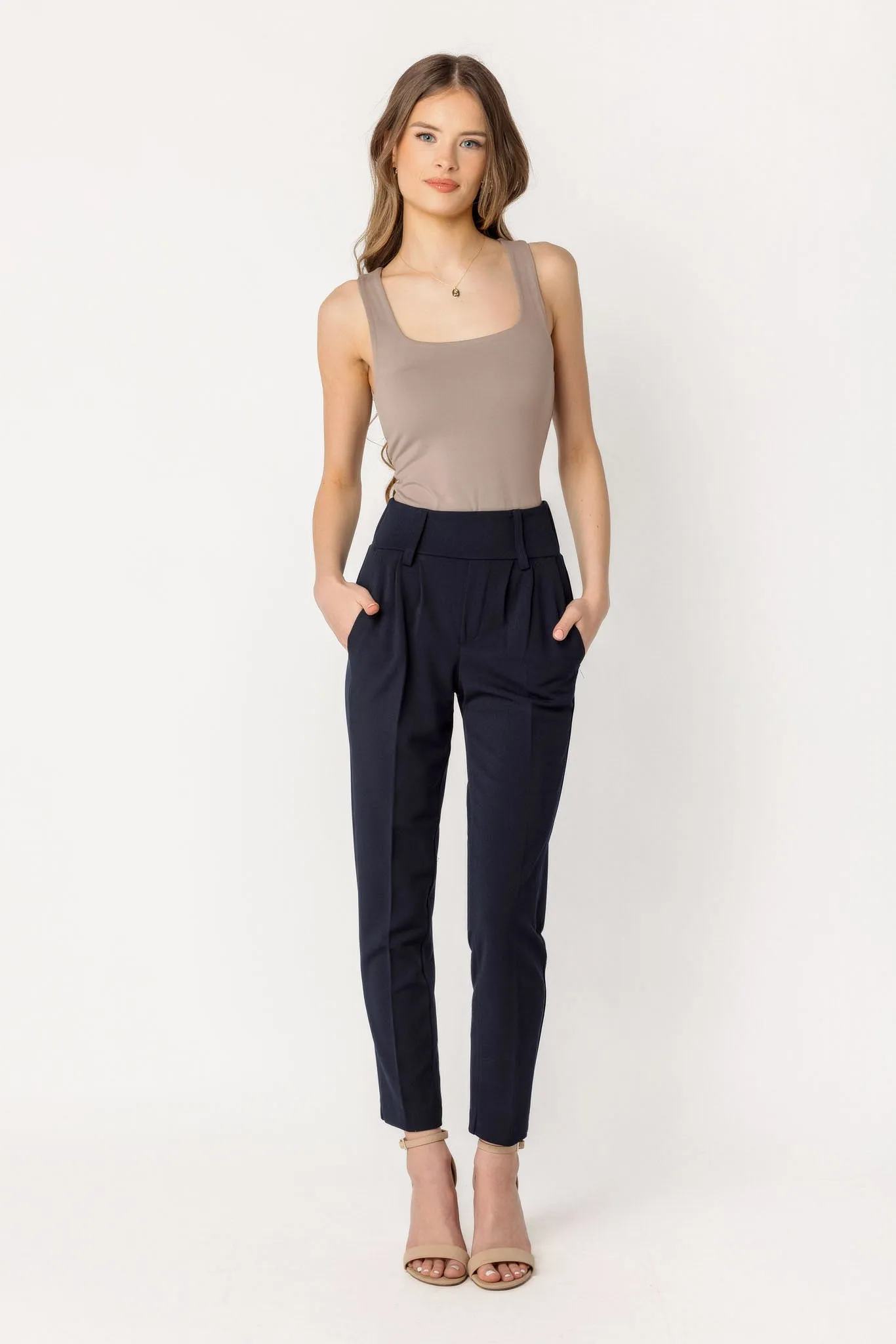 Knit Crepe Wide Waistband Trouser sold by Eclipse product image thumbnail 4