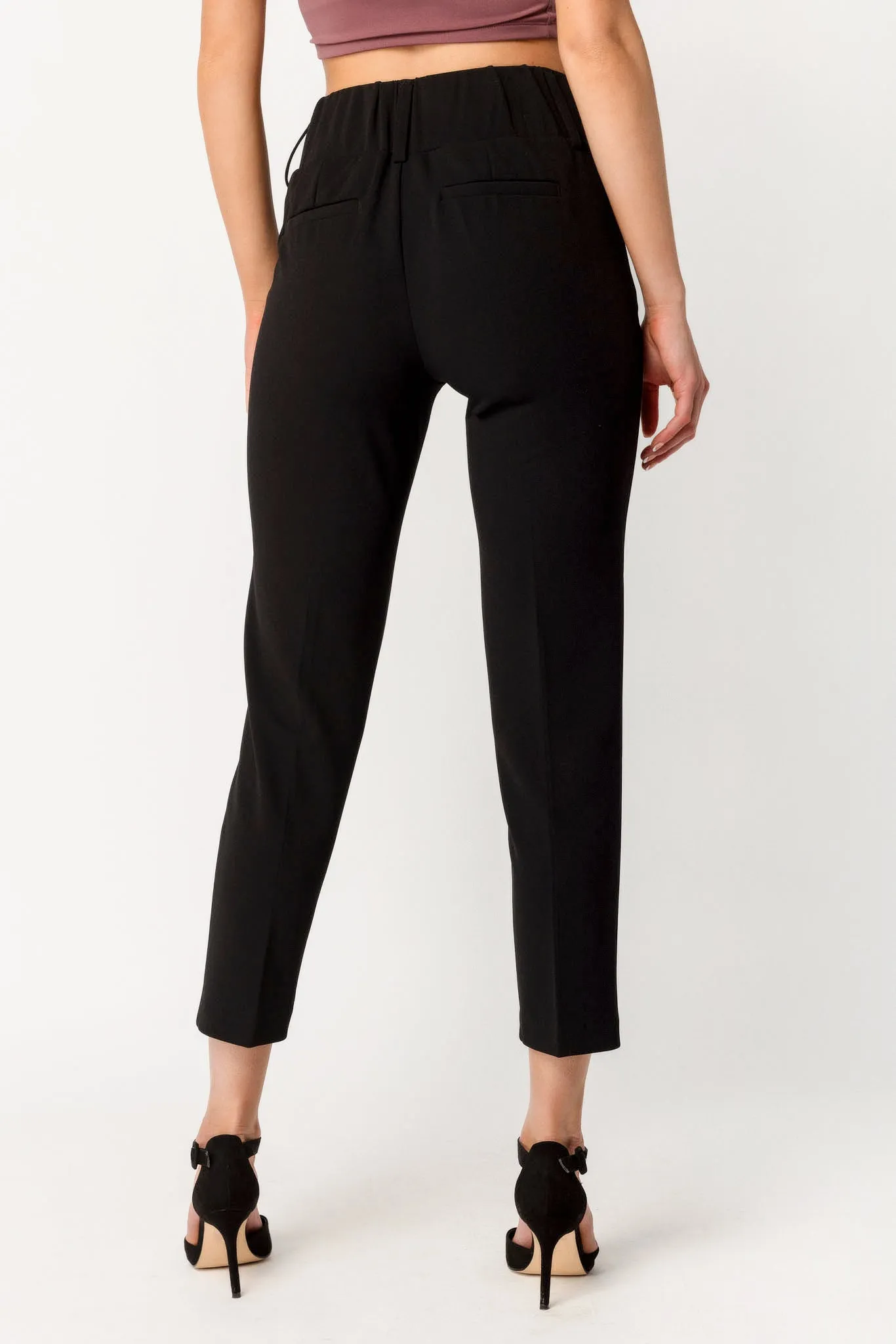Knit Crepe Wide Waistband Trouser sold by Eclipse product image thumbnail 3