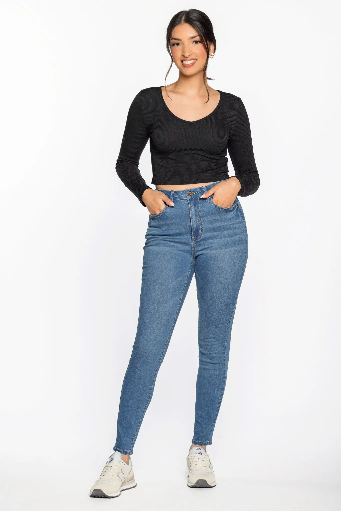 YMI Medium Wash Skinny Jean sold by Eclipse product image thumbnail 3