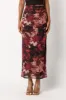 Flowery Mesh Maxi Skirt sold by Eclipse