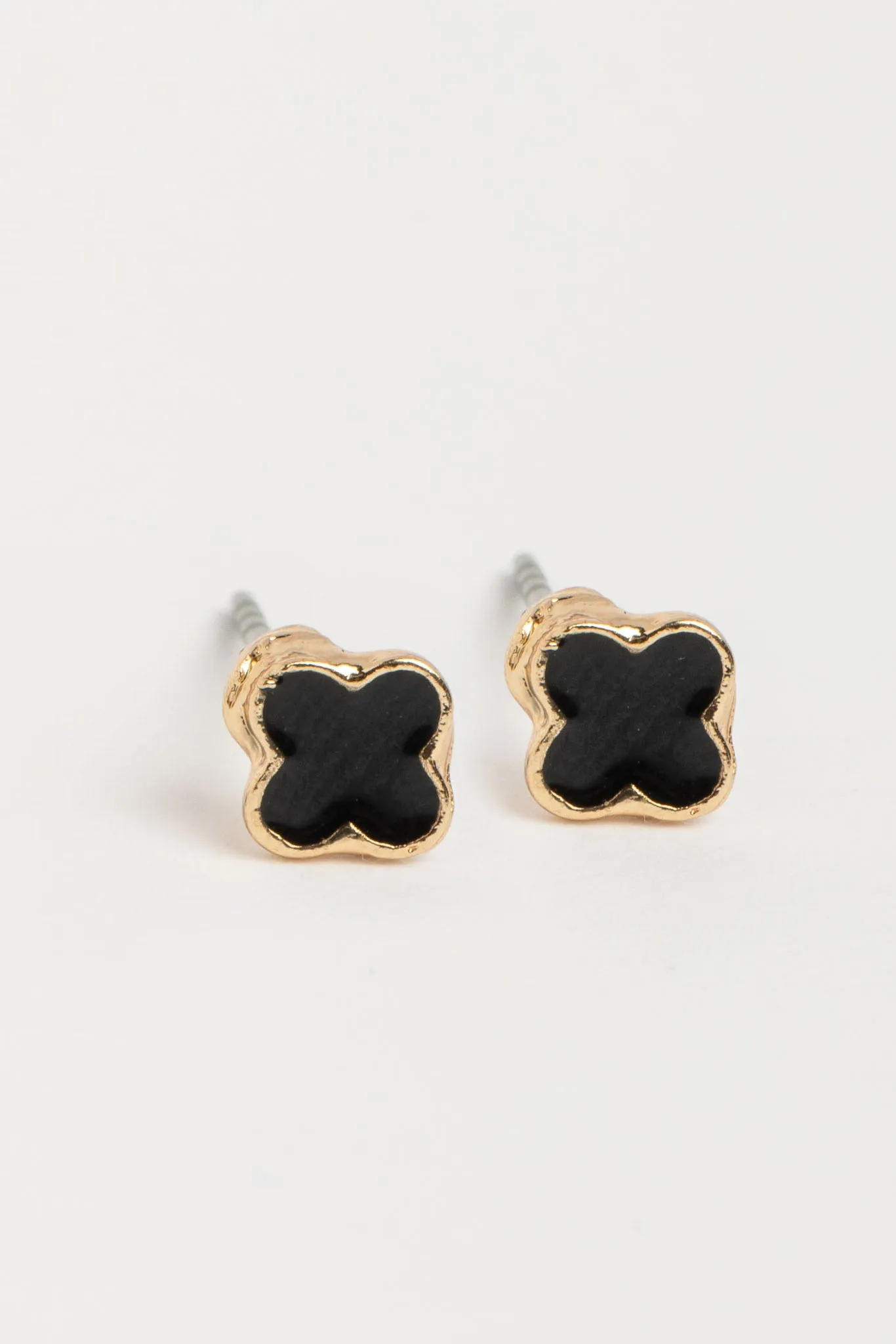 Clover and Rhinestone Stud Earring Set sold by Eclipse product image thumbnail 4