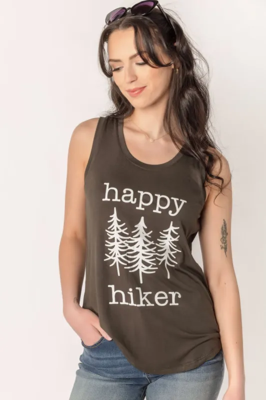 "Happy Hiker" Graphic Tank sold by Eclipse