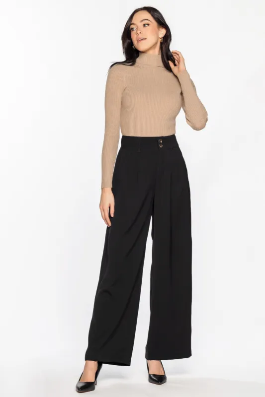 Soft Suiting Wide Leg Trouser made by Eclipse