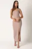 Ribbed Wide Strap Square Neck Maxi Dress sold by Eclipse