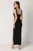 Ribbed Wide Strap Square Neck Maxi Dress sold by Eclipse