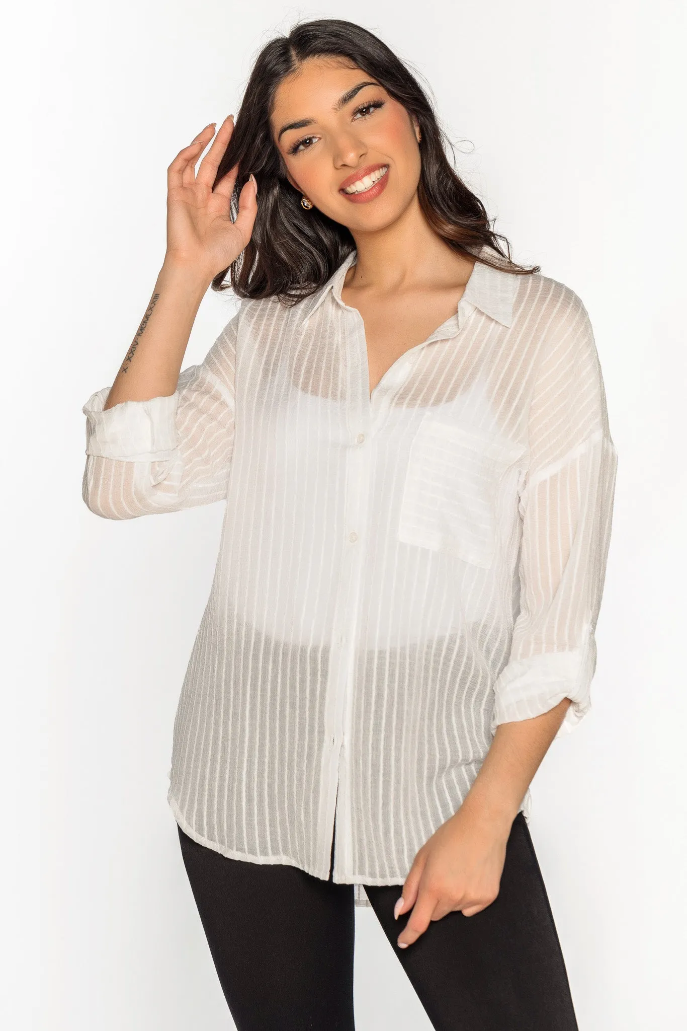 Textured Stripe Shirt sold by Eclipse product image thumbnail 2