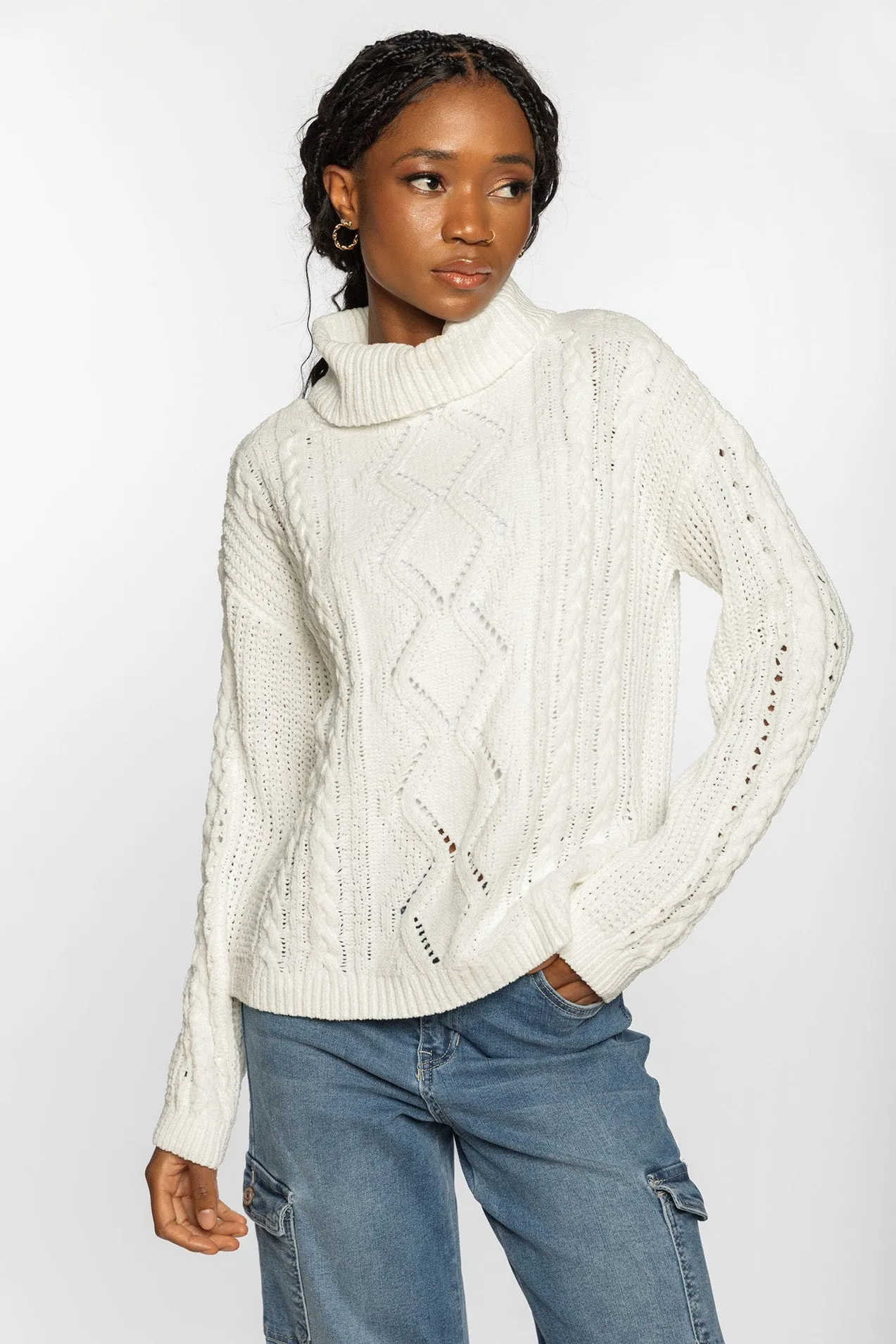 Cable Knit Sweater sold by Eclipse product image thumbnail 3