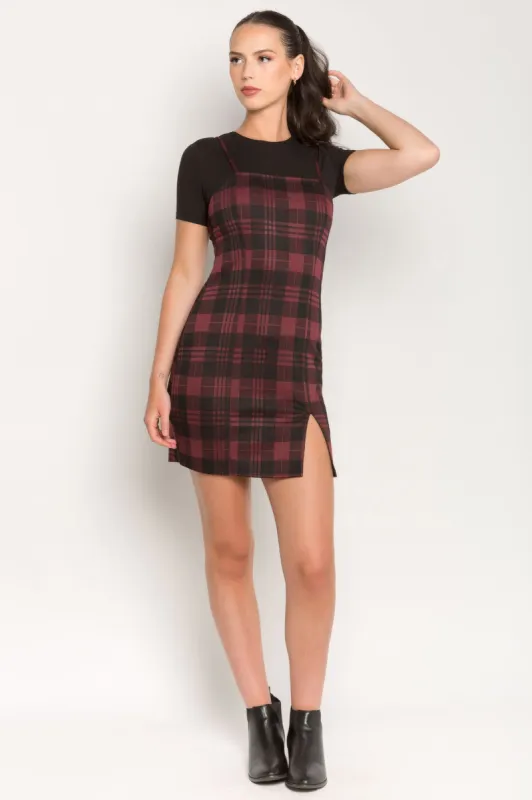 Jillian Plaid Jacquard Bodycon Mini Dress sold by Eclipse