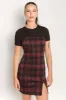Jillian Plaid Jacquard Bodycon Mini Dress sold by Eclipse