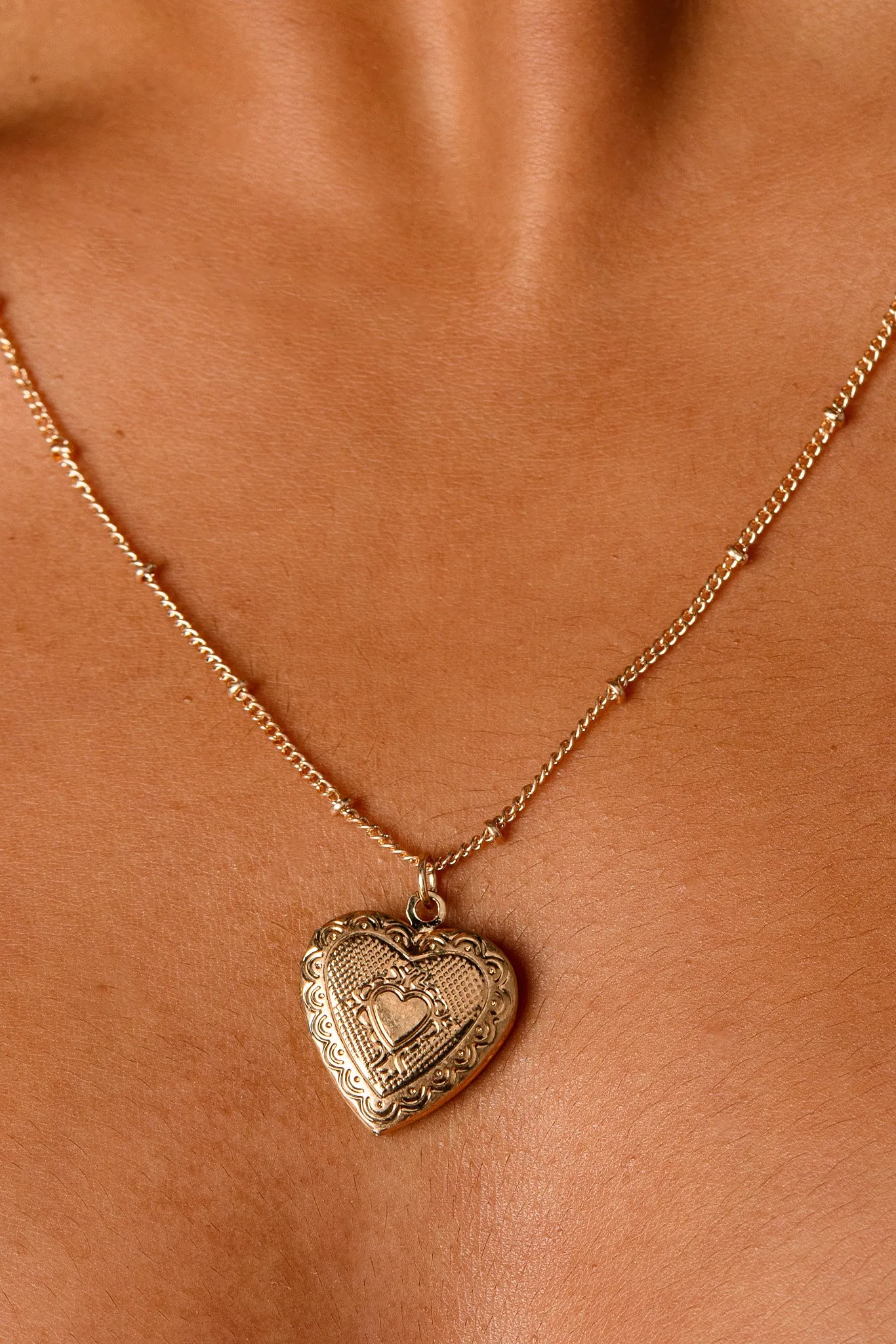 Antique Heart Locket Necklace sold by Eclipse product image thumbnail 2