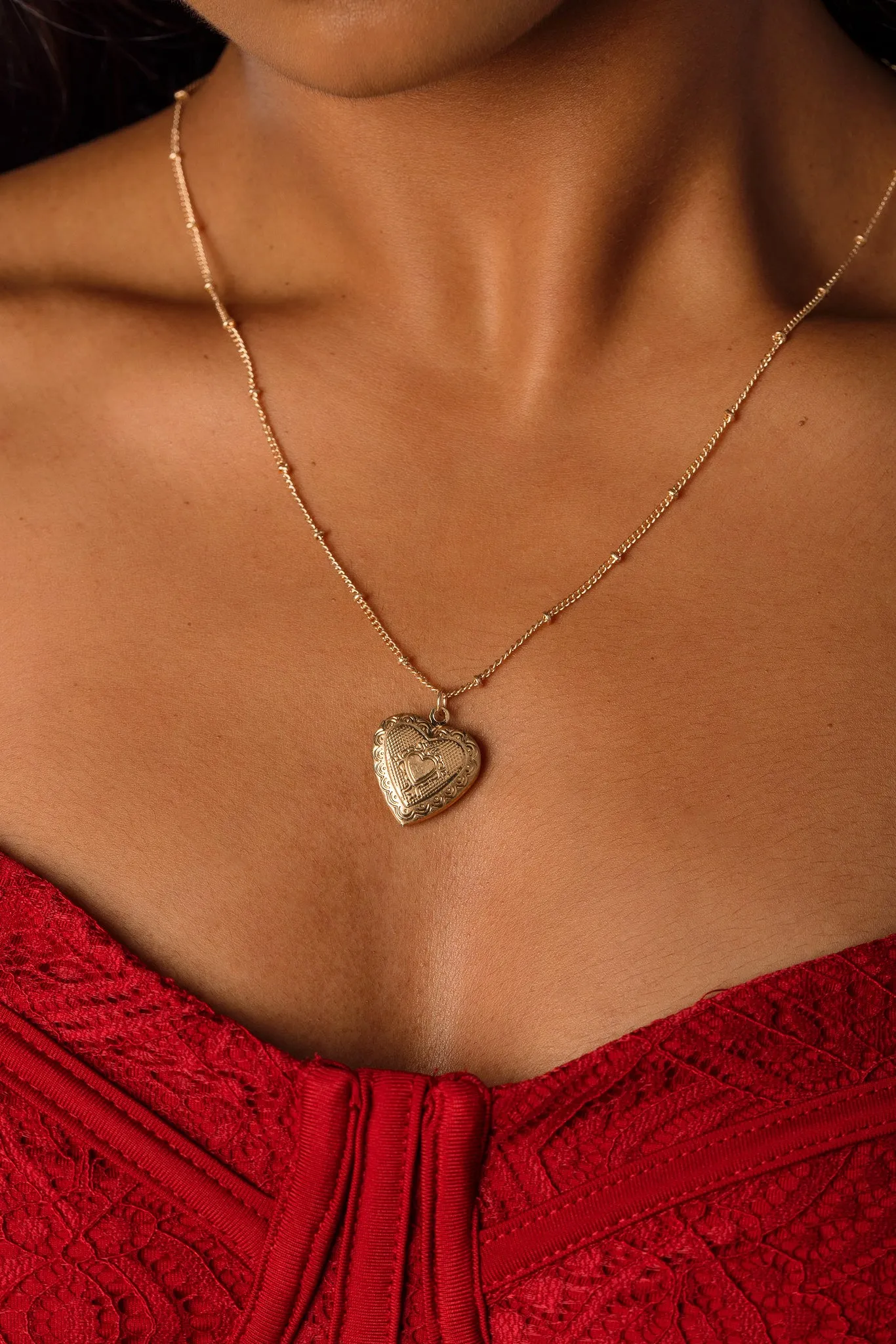 Antique Heart Locket Necklace sold by Eclipse