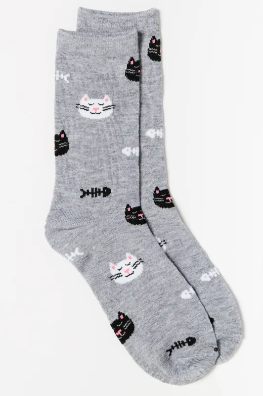Cat and Fishbone Sock sold by Eclipse