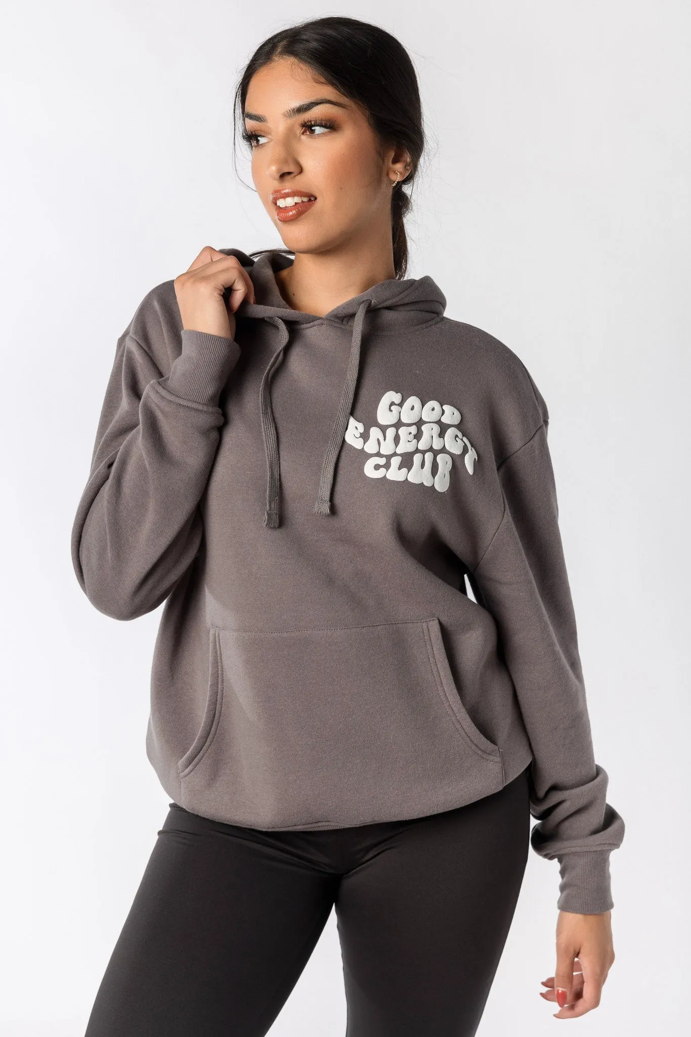 "Good Energy Club" Graphic Hooded Sweatshirt sold by Eclipse
