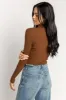 Diagonal Ribbed Mock-Neck Sweater sold by Eclipse