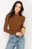 Diagonal Ribbed Mock-Neck Sweater sold by Eclipse