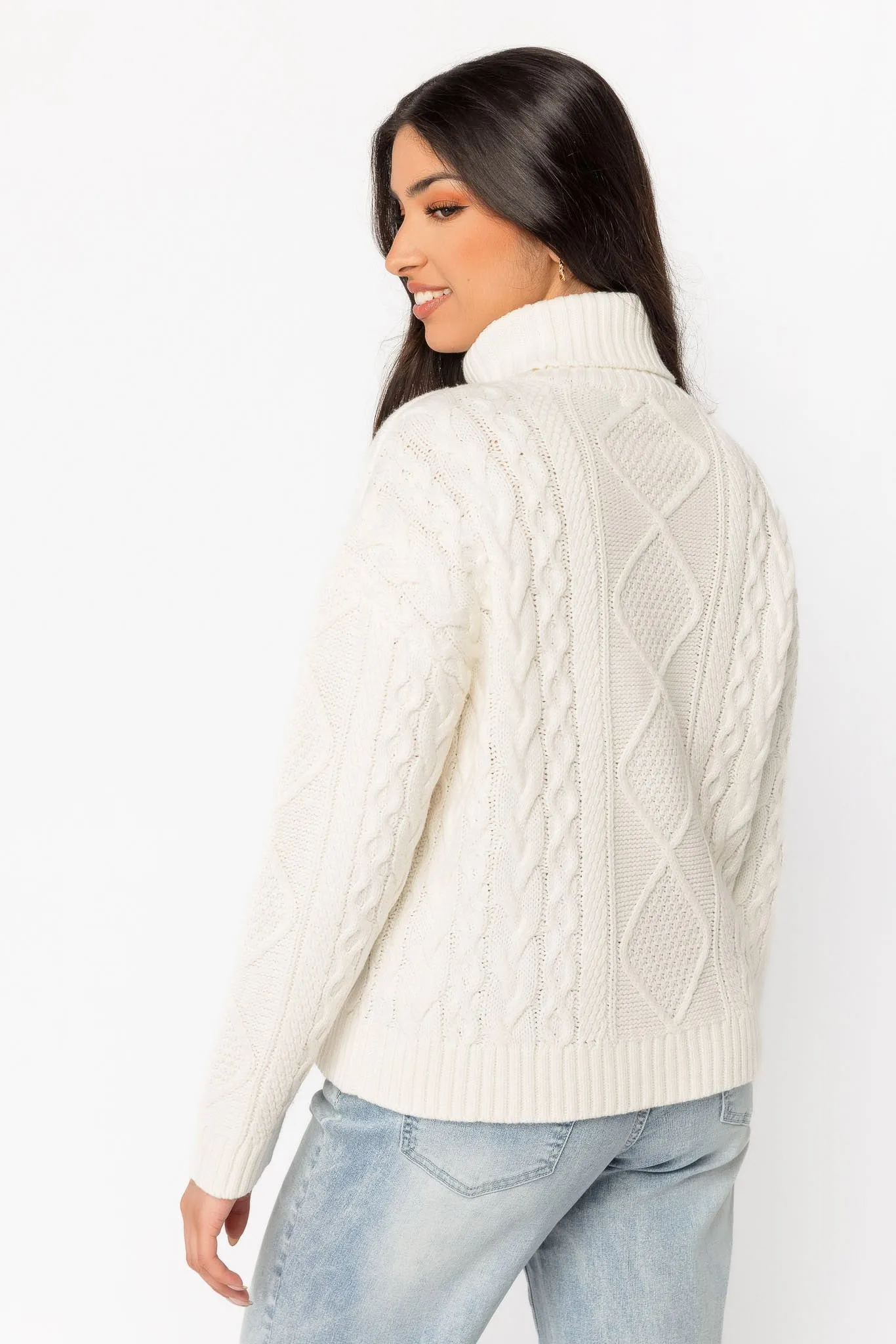 Cable-Knit Turtleneck Sweater sold by Eclipse product image thumbnail 4