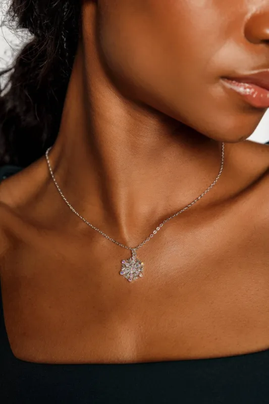 Sparkly Snowflake Necklace sold by Eclipse