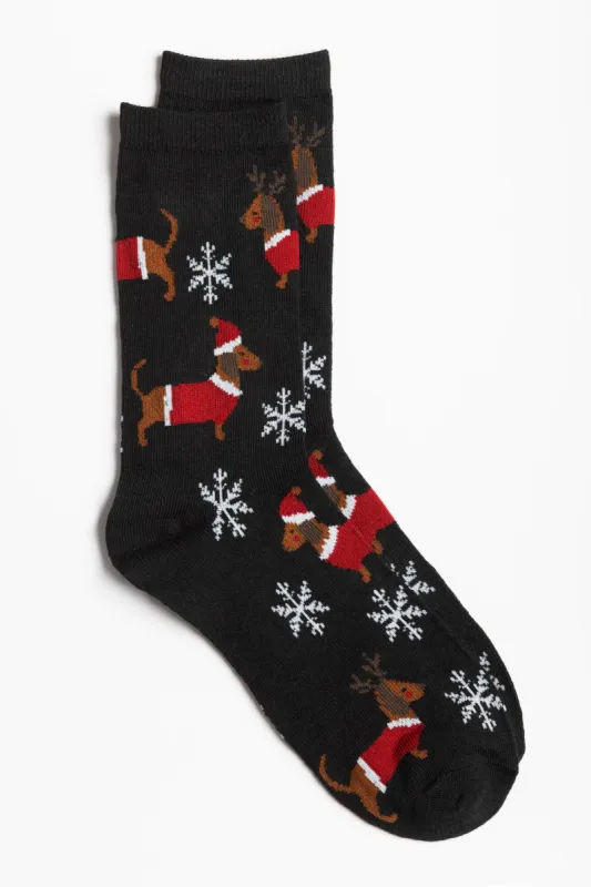 Holiday Dachshunds Socks sold by Eclipse
