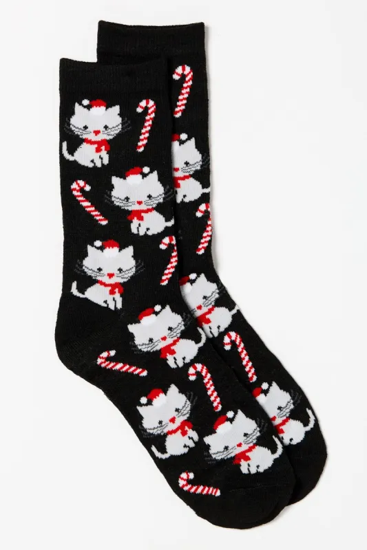 Christmas Kitten Socks made by Eclipse
