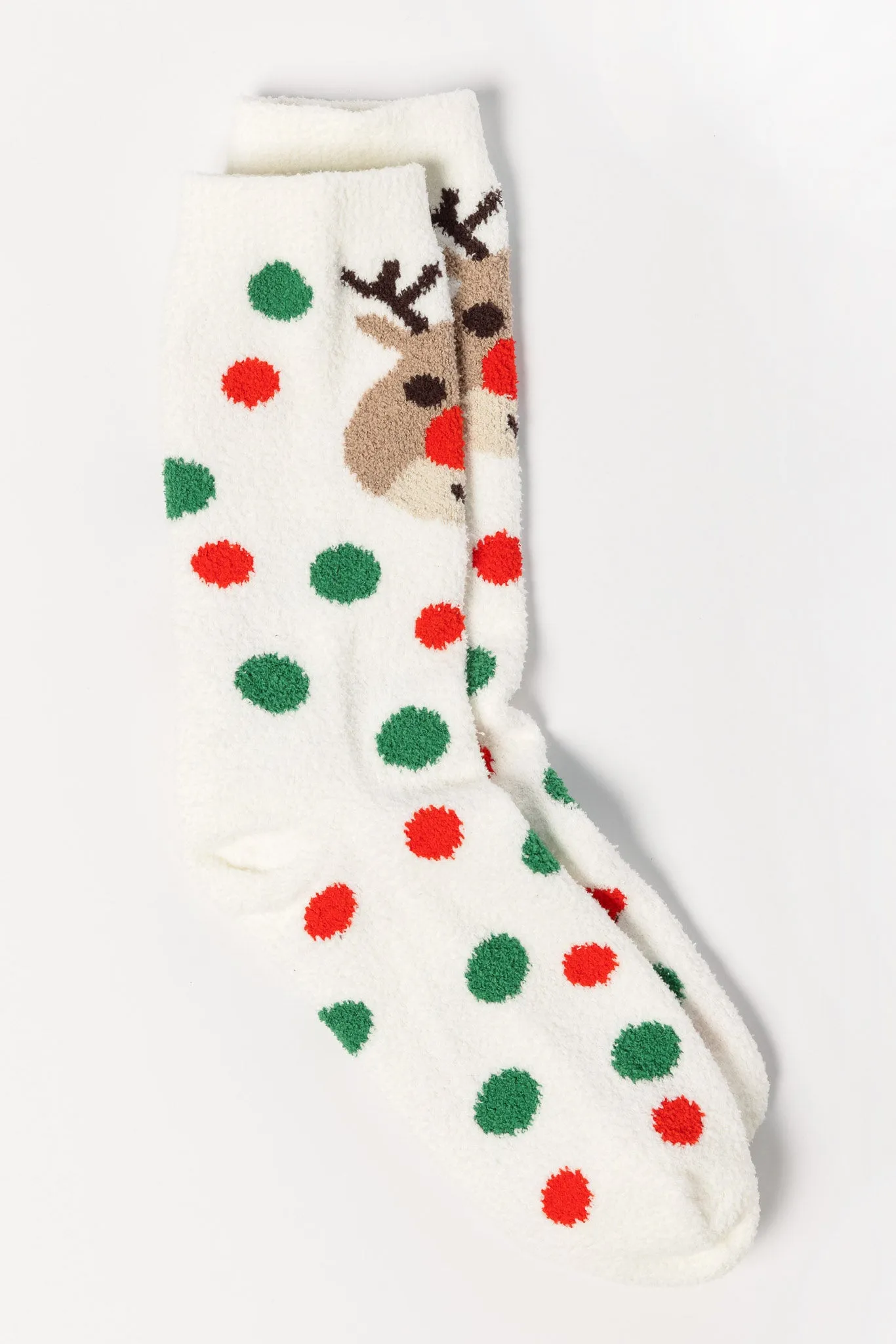 Reindeer and Polka Dot Socks sold by Eclipse