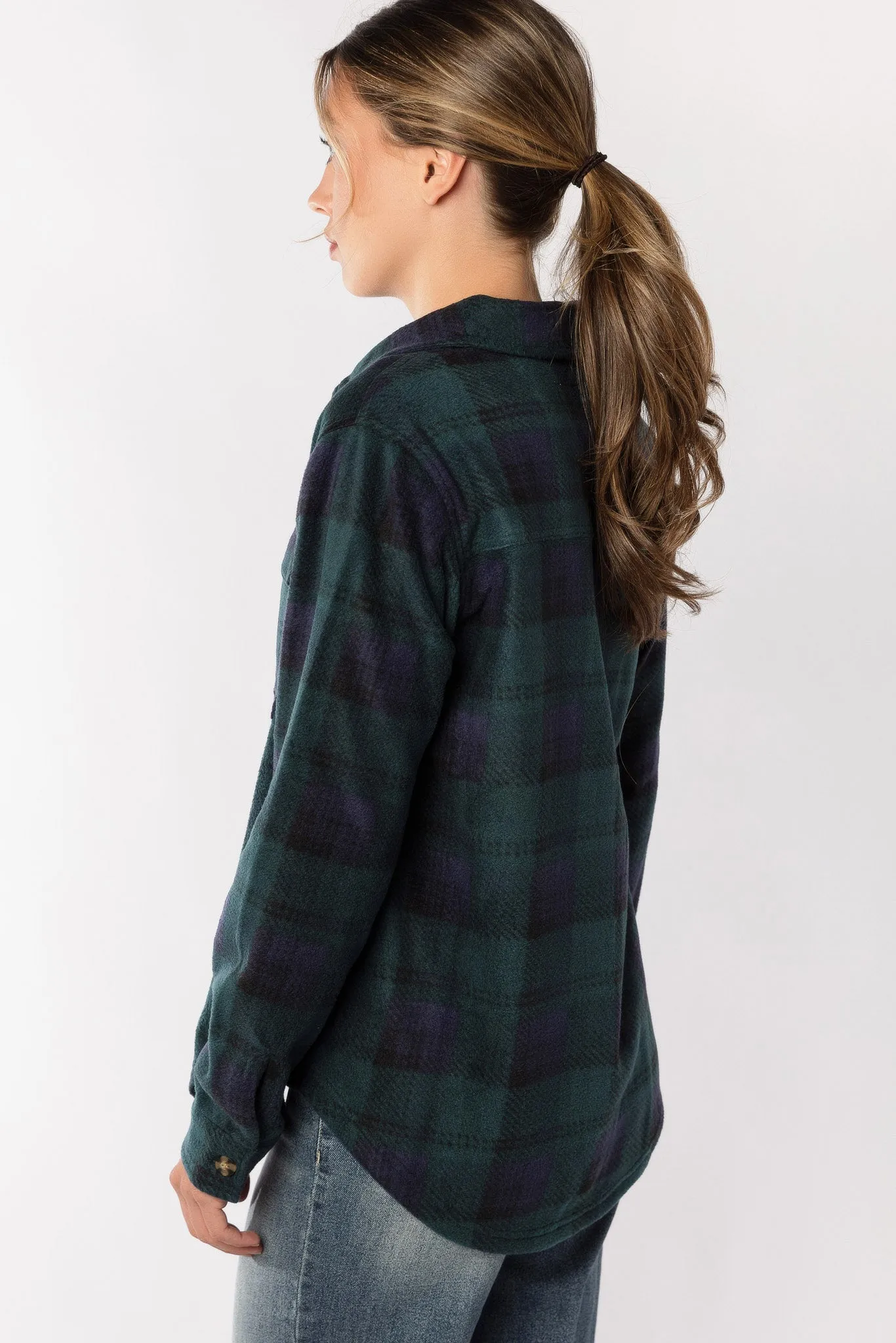 Polar Fleece shacket in Heritage Plaid sold by Eclipse product image thumbnail 2