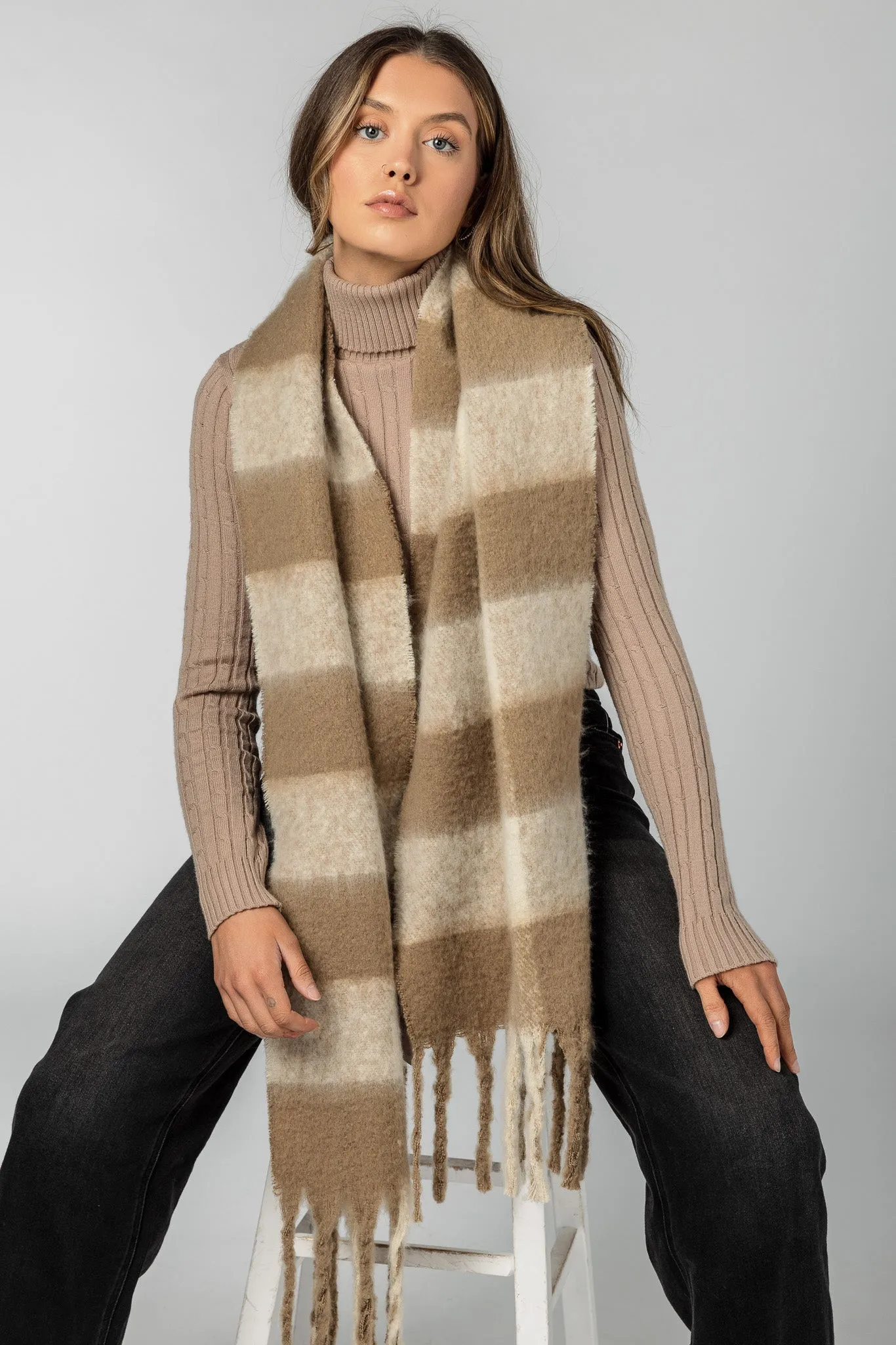 Buffalo Plaid Oblong Scarf sold by Eclipse