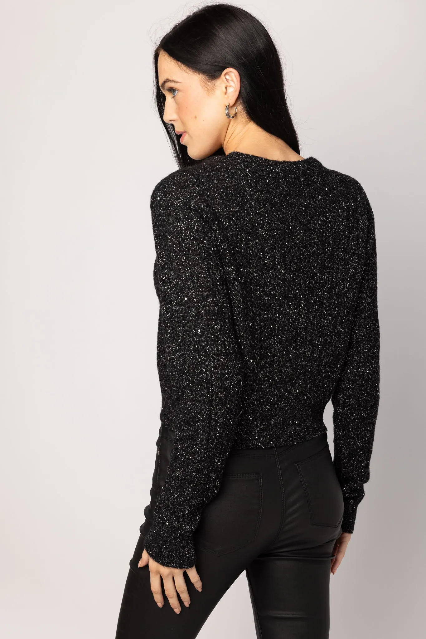 Sequin Cable Knit Cardigan sold by Eclipse product image thumbnail 4