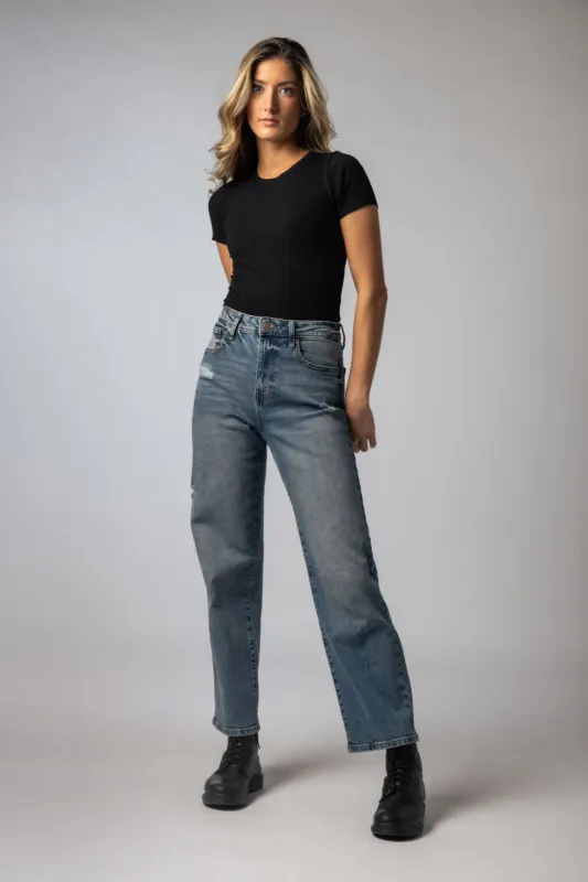 Celebrity Pink Emaline Wash High-Rise Straight Jeans sold by Eclipse