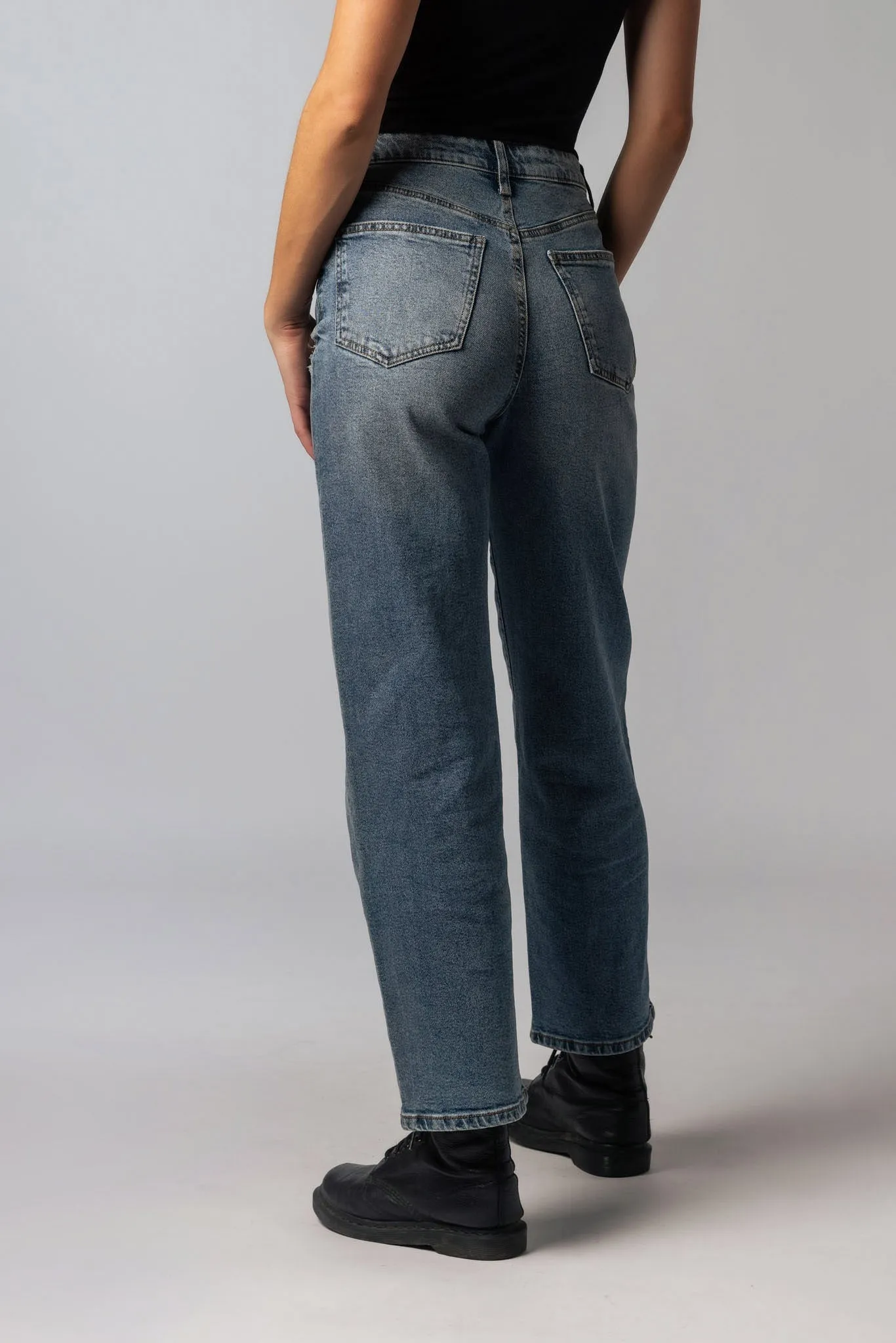 Celebrity Pink Emaline Wash High-Rise Straight Jeans sold by Eclipse product image thumbnail 2