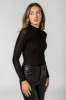Diamond Rhinestone Mesh Mockneck Bodysuit sold by Eclipse