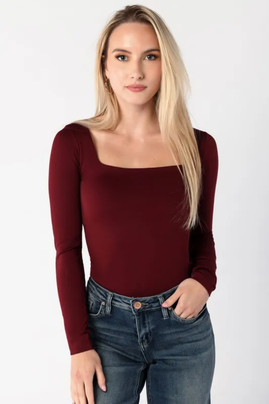 Seamless Fleeceback Square Neck Long Sleeve sold by Eclipse