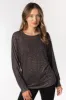 Metallic Space Dye Hacci Dolman Top sold by Eclipse