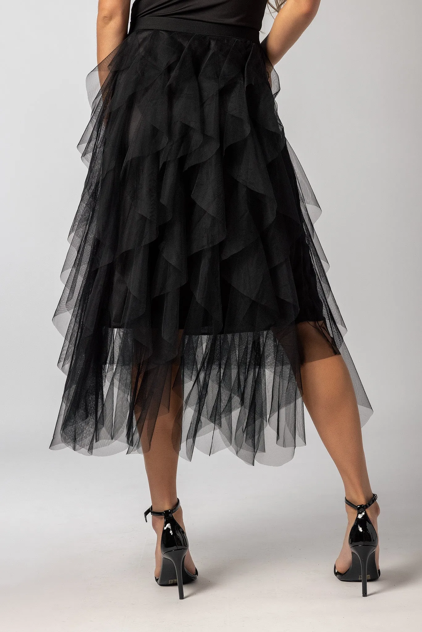 Ruffled Mesh Midi Skirt sold by Eclipse product image thumbnail 2